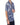 Chemise imprimée floral bleu roi en viscose