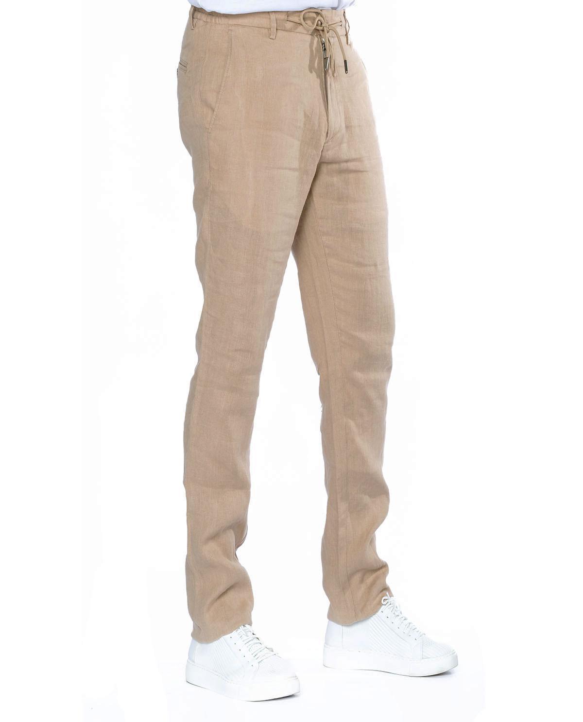 Pantalon beige en lin