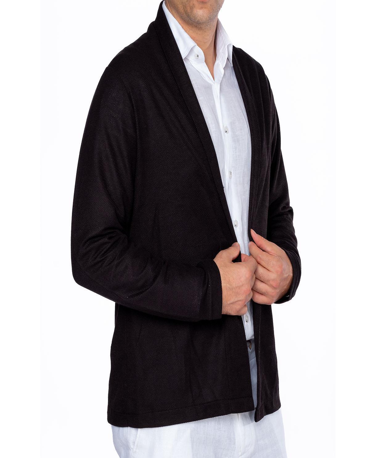 Veste noir en coton