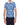 T-shirt imprimé bleu roi en coton