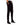 Pantalon noir froissé en coton