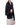 Chemise noire à col ouvert en lin