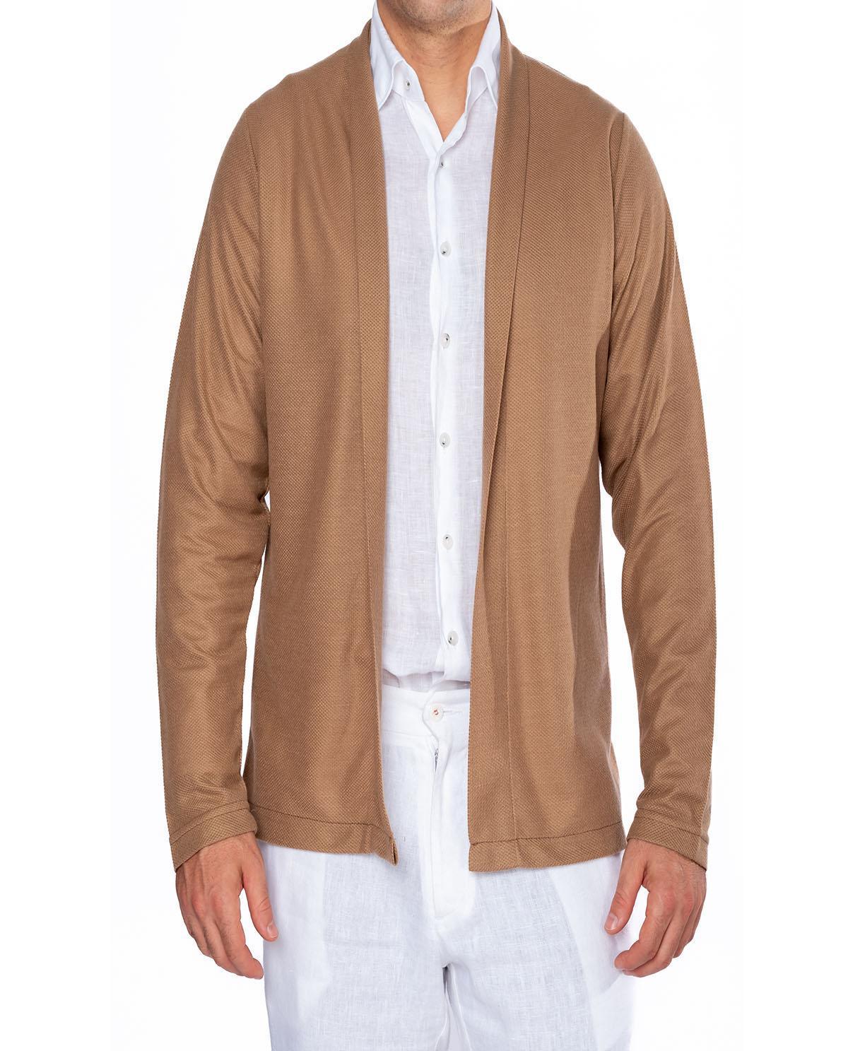 Veste marron en coton