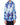 Chemise imprimée bleu roi en lin