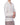 T-shirt manches longues à petites rayures beige en lin