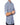 Chemise imprimée bleu à petits carreaux en lin