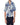 Chemise imprimée floral bleu en viscose