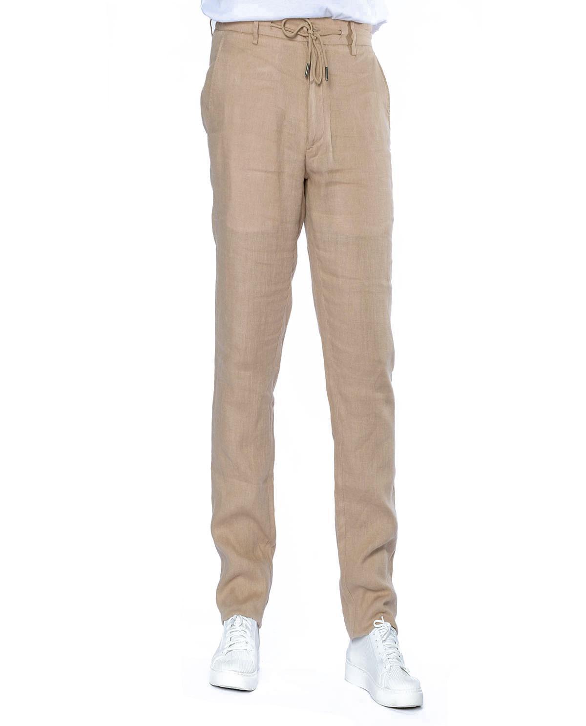 Pantalon beige en lin