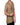 Chemise cardigan beige foncé demi-manches en coton