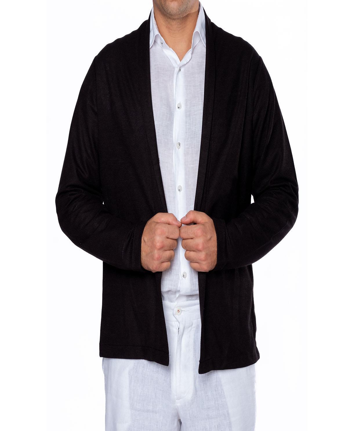 Veste noir en coton