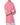 Chemise rose corail avec poche en coton
