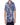 Chemise imprimée floral bleu roi en viscose
