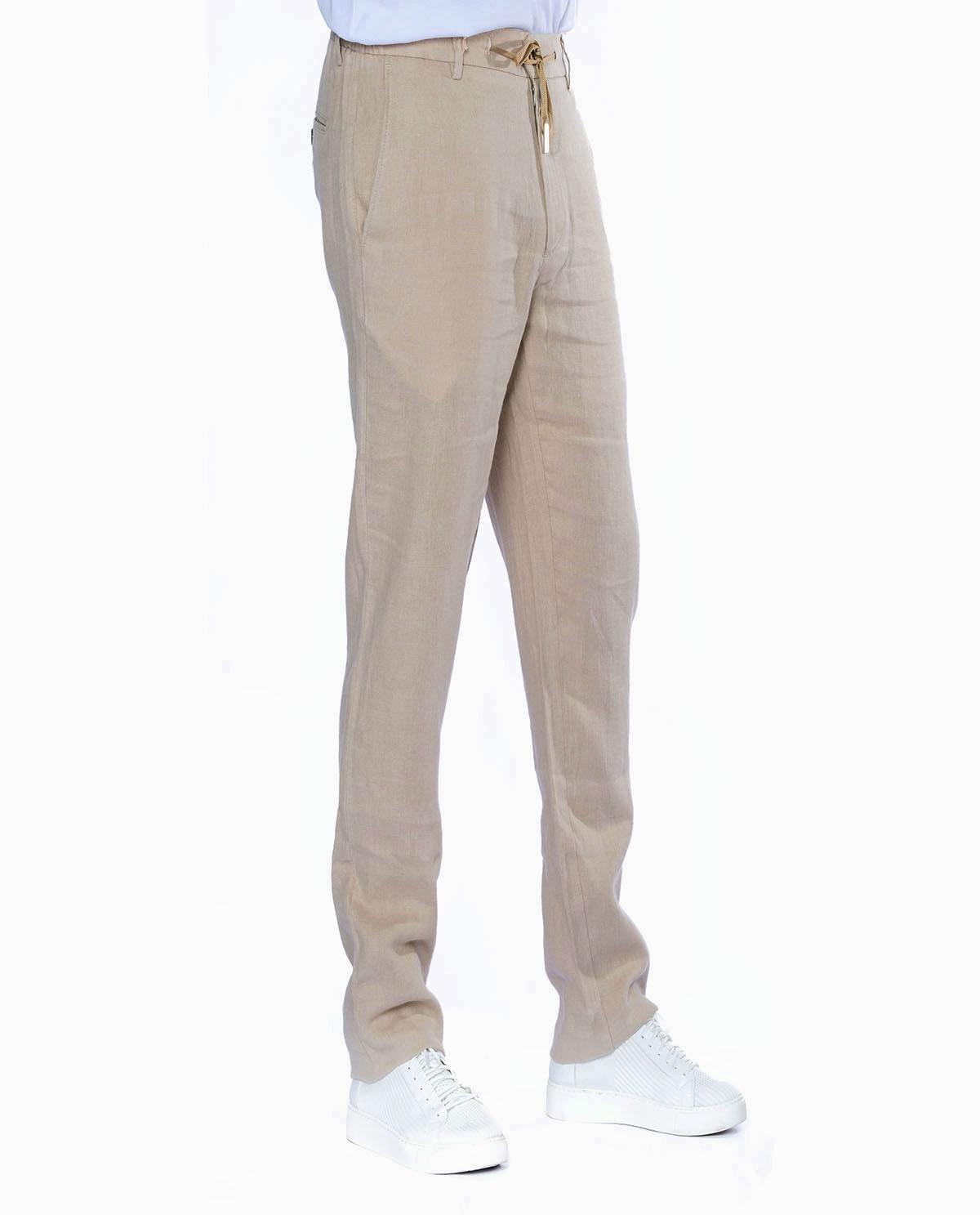Pantalon beige clair en lin