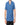 Chemise cardigan bleu demi-manches en coton