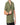 Chemise cardigan vert demi-manches en coton