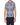 T-shirt imprimé gris-bleu roi en coton